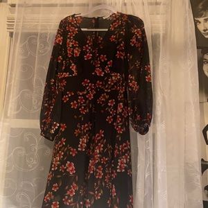 Calvin Klein Floral Long Dress— Size 6